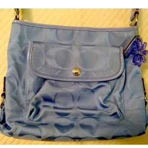💋 Coach Kyra Daisy Signature Crossbody Purse 👜-Purple 💋